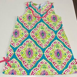 Colorful Geometric Kids Dress